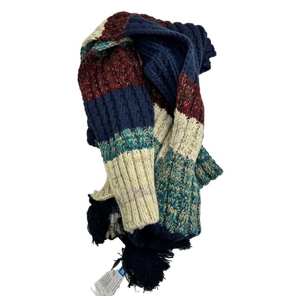 Treasure & Bond Women's Striped Long Tassel Scarf Multicolor One Size - Picture 16 of 16